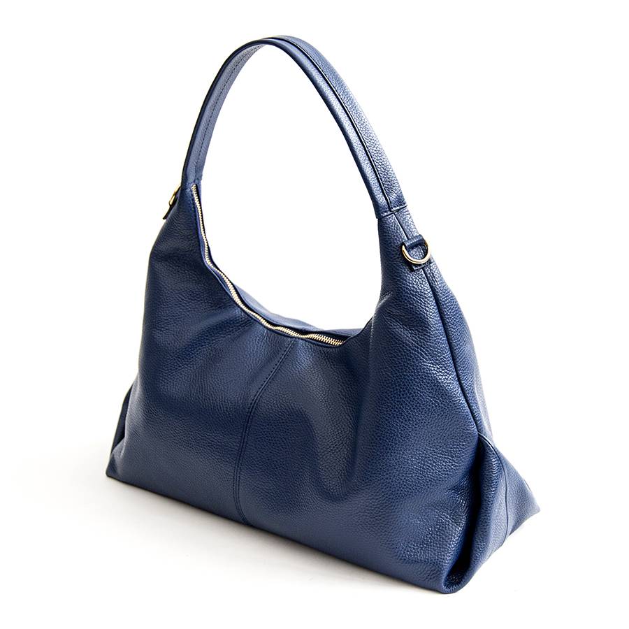 Laura Di Maggio VANESSA – Maxi sacca in pelle blu Consegna Veloce
