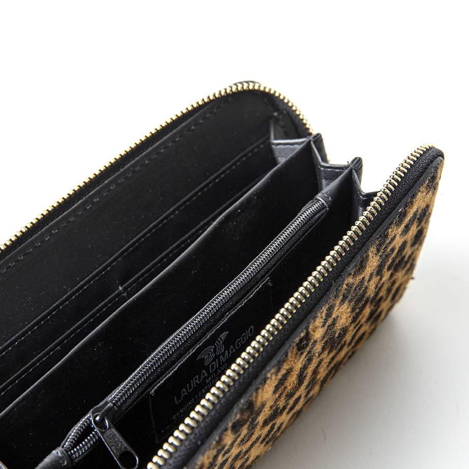 Laura Di Maggio Leopard – portafoglio in cavallino stampato Affare Del Giorno