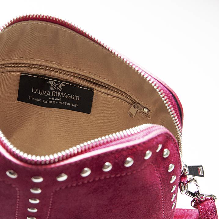 Laura Di Maggio DOROTEA – Borsa in Pelle da Sera – Camoscio Bordeaux Outlet