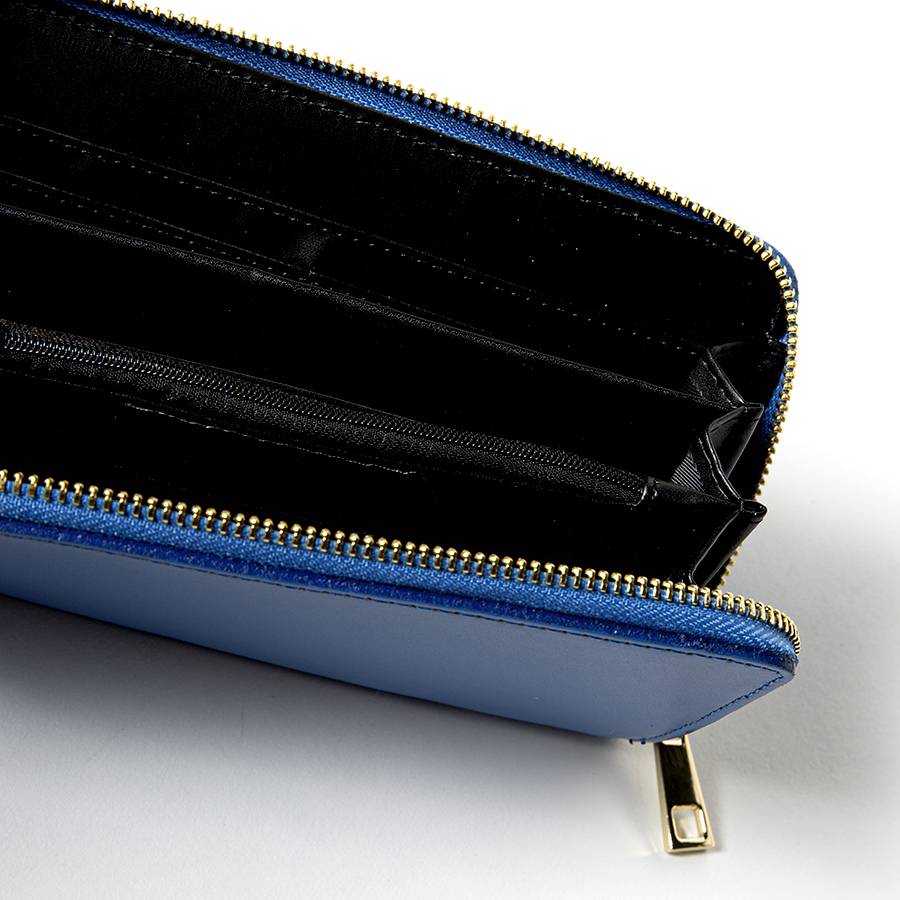 Laura Di Maggio ELEGANT – portafoglio in pelle elegant blu Nuova