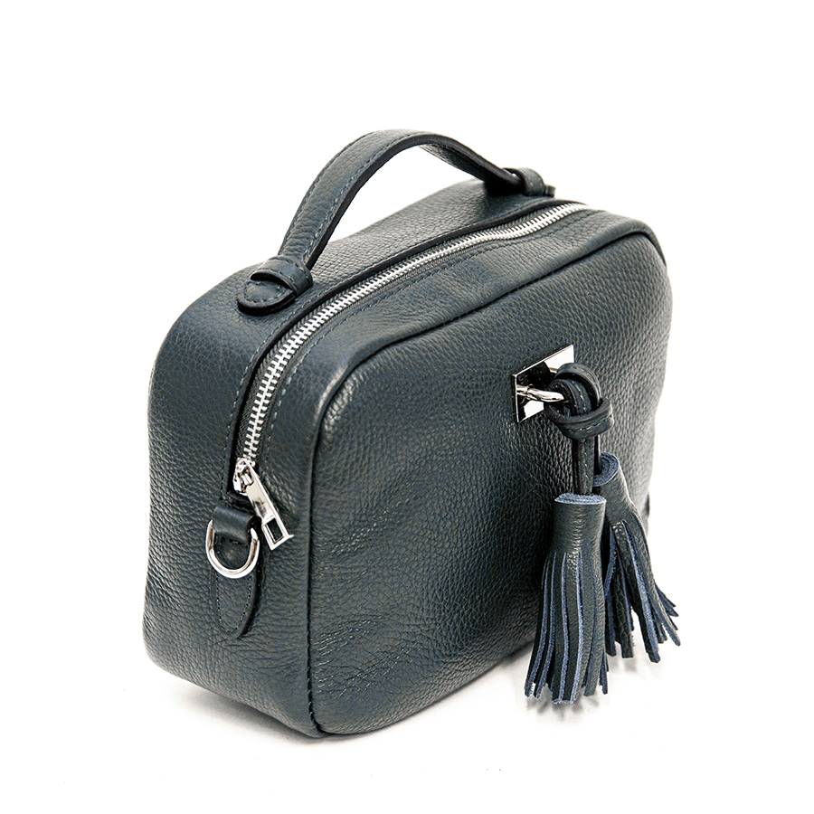 Laura Di Maggio SAIPH – borsa piccola in pelle dollaro blu Hotsell