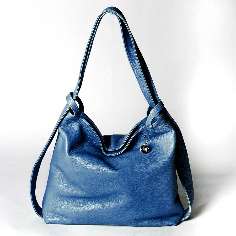 Laura Di Maggio VENICE – Zaino/borsa in pelle dollaro blu jeans I Più Venduti