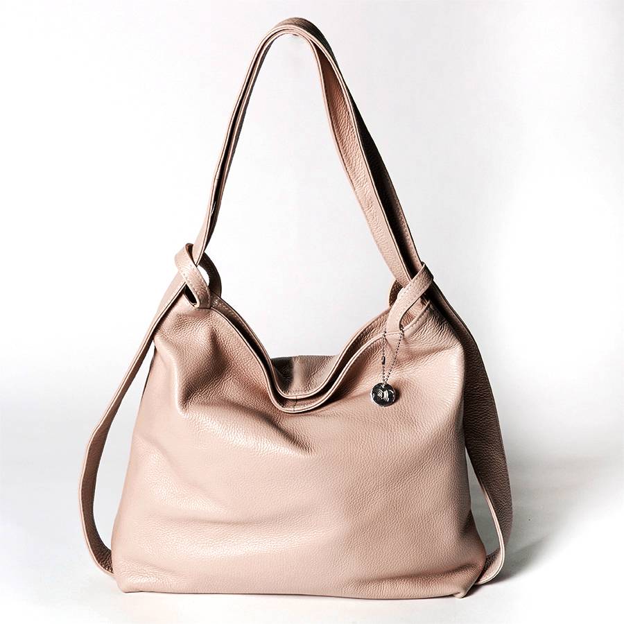 Laura Di Maggio VENICE – Zaino/borsa in pelle dollaro rosa Moda