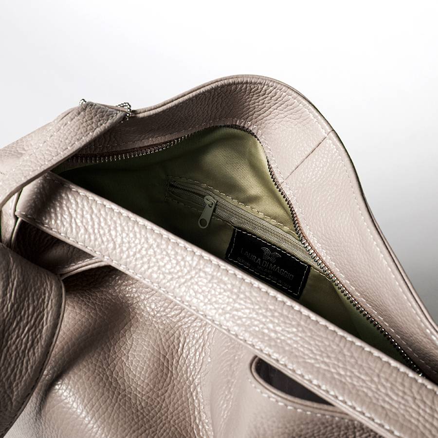 Laura Di Maggio VENICE – Zaino/borsa in pelle dollaro rosa Moda