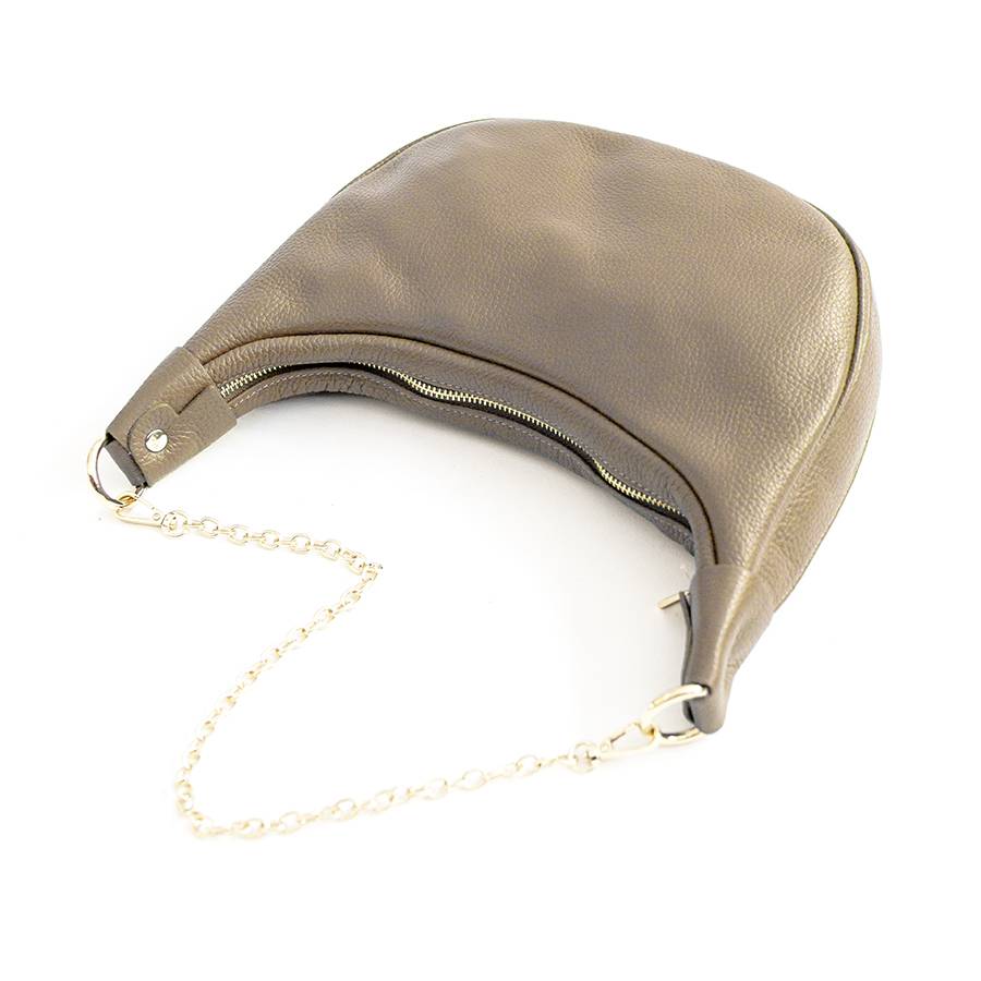 Laura Di Maggio MOON – Borsa a spalla in pelle taupe Offerta