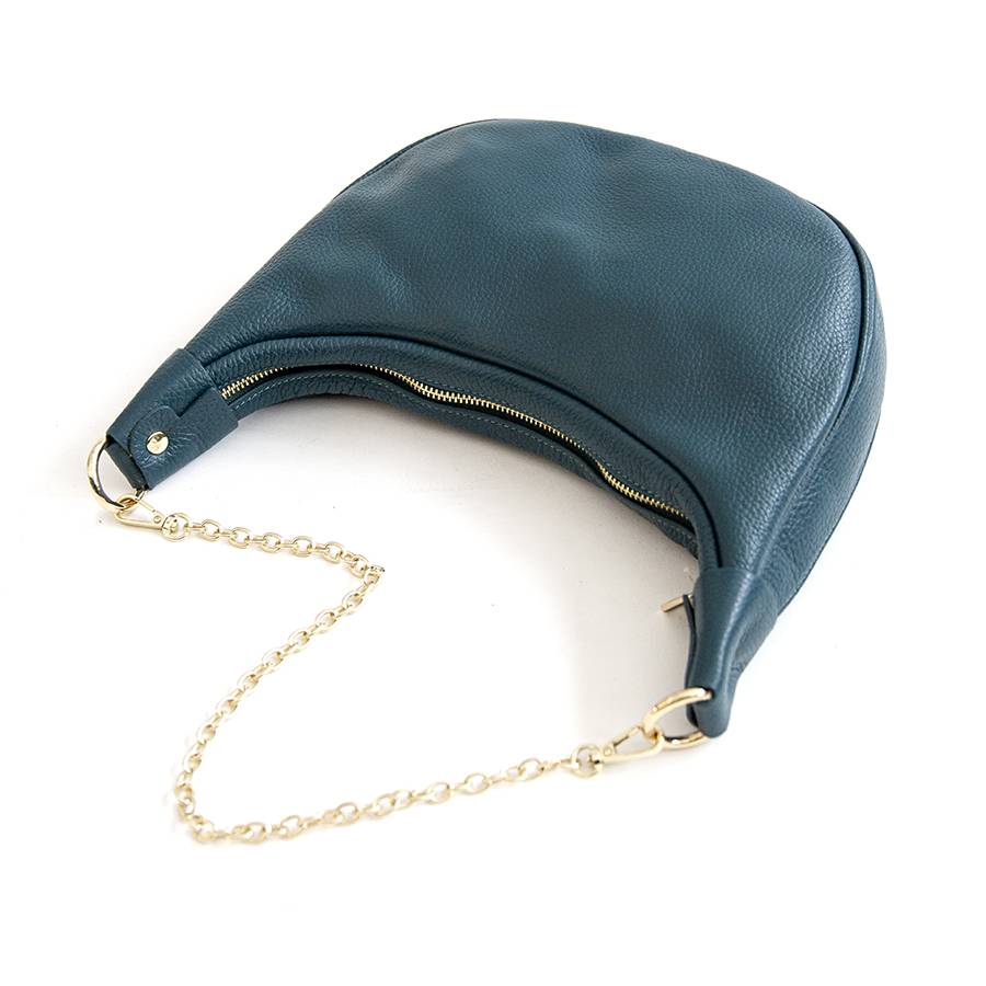 Laura Di Maggio MOON – Borsa a spalla in pelle petrolio Outlet