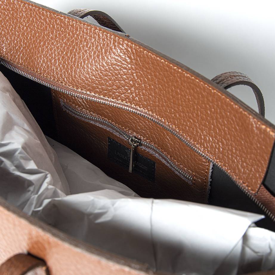 Laura Di Maggio MARGÒ – Shopper in pelle dollaro color bruciato Hotsell