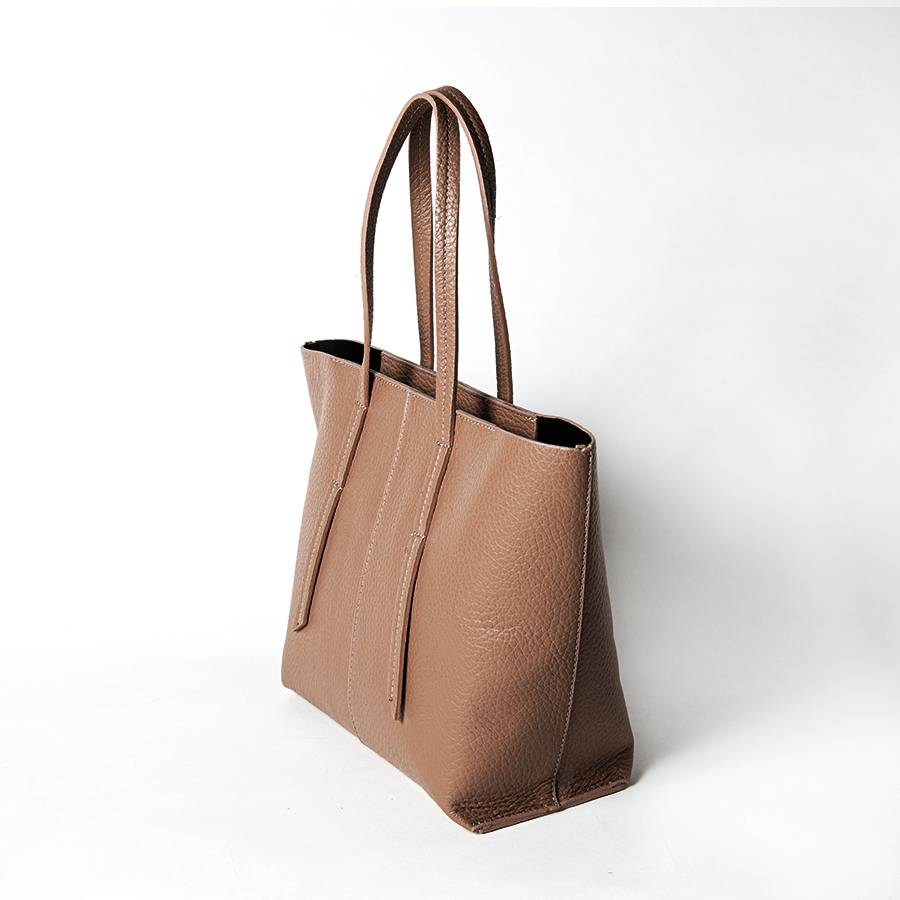 Laura Di Maggio MARGÒ Small – Shopper in pelle dollaro color bruciato Negozio