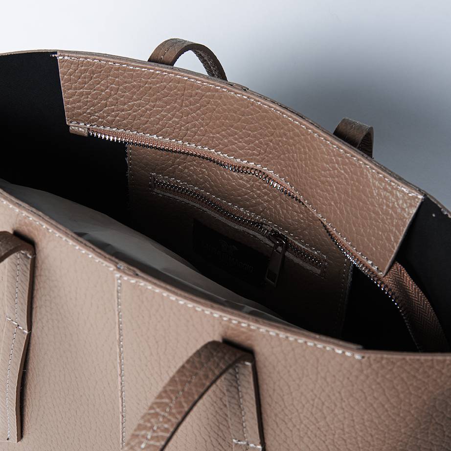 Laura Di Maggio MARGÒ Small – Shopper in pelle dollaro color bruciato Negozio
