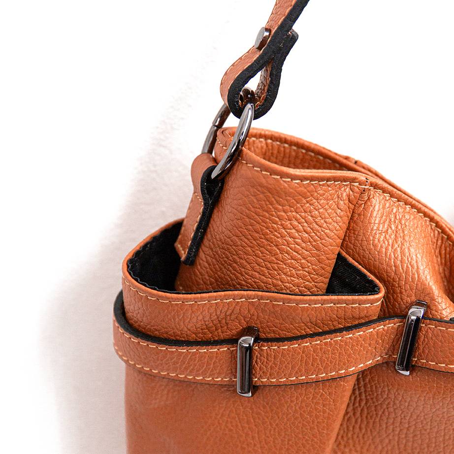 Laura Di Maggio ELYN – Borsa in pelle dollaro arancio In Linea