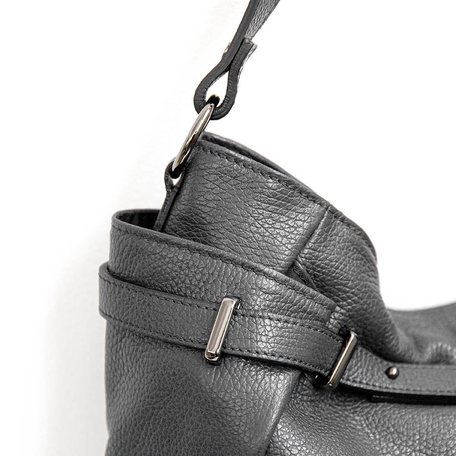 Laura Di Maggio ELYN – Borsa in pelle dollaro grigio Spedizione gratuita