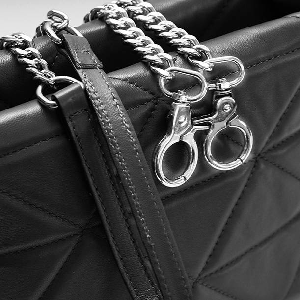 Laura Di Maggio RITA – borsa in pelle soft trapuntato nero Acquista Ora