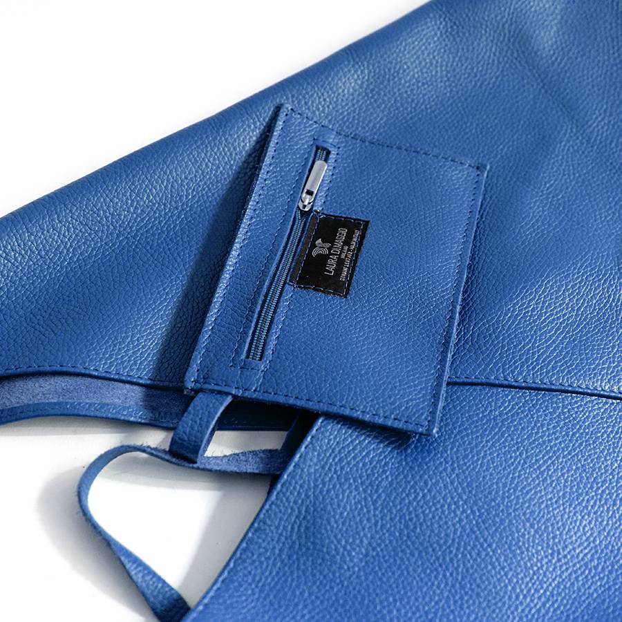 Laura Di Maggio LINA – Maxi sacca in pelle blu Novità