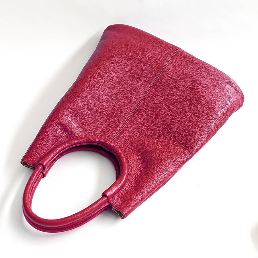 Laura Di Maggio INDIA – Maxi borsa con manico tondo in pelle azalea Latest fashion