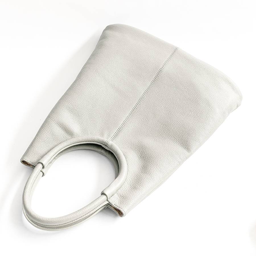 Laura Di Maggio INDIA – Maxi borsa con manico tondo in pelle latte Online Outlet