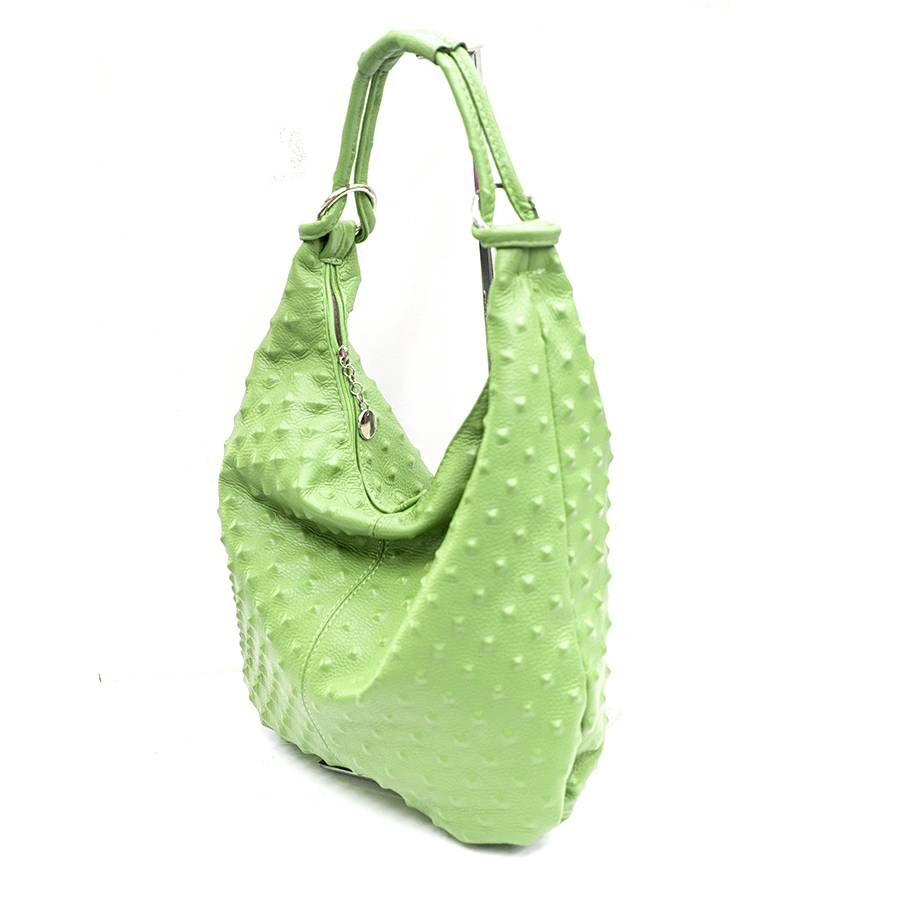Laura Di Maggio ASIA – hobo bag in pelle stampa chiodo verde mela Hotsell