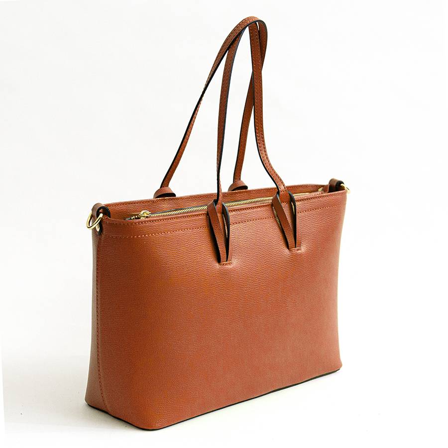 Laura Di Maggio NIKITA – Shopping in pelle saffiano mattone Saldi Di Fabbrica