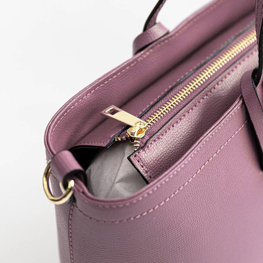 Laura Di Maggio NIKITA – Shopping in pelle saffiano malva Nuova
