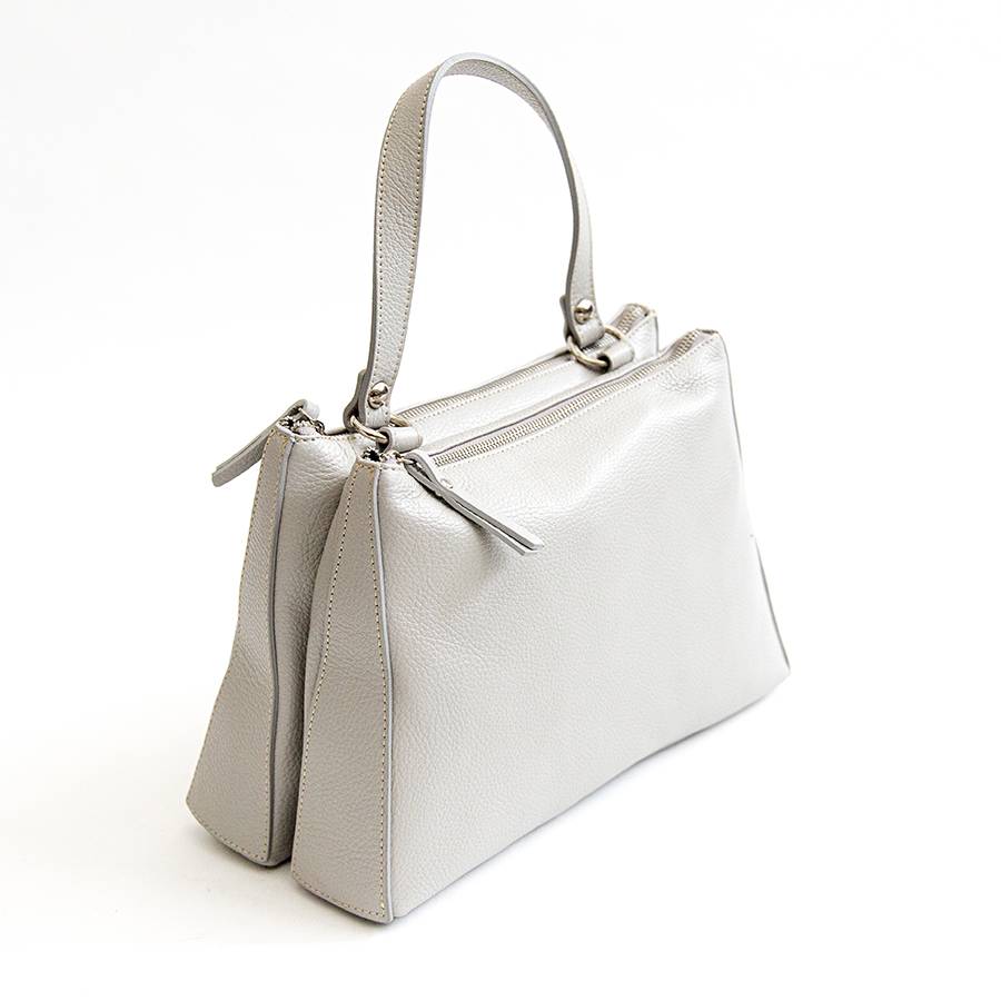 Laura Di Maggio SABRY – Borsa in pelle a due scomparti ghiaccio Offerta speciale della fabbrica