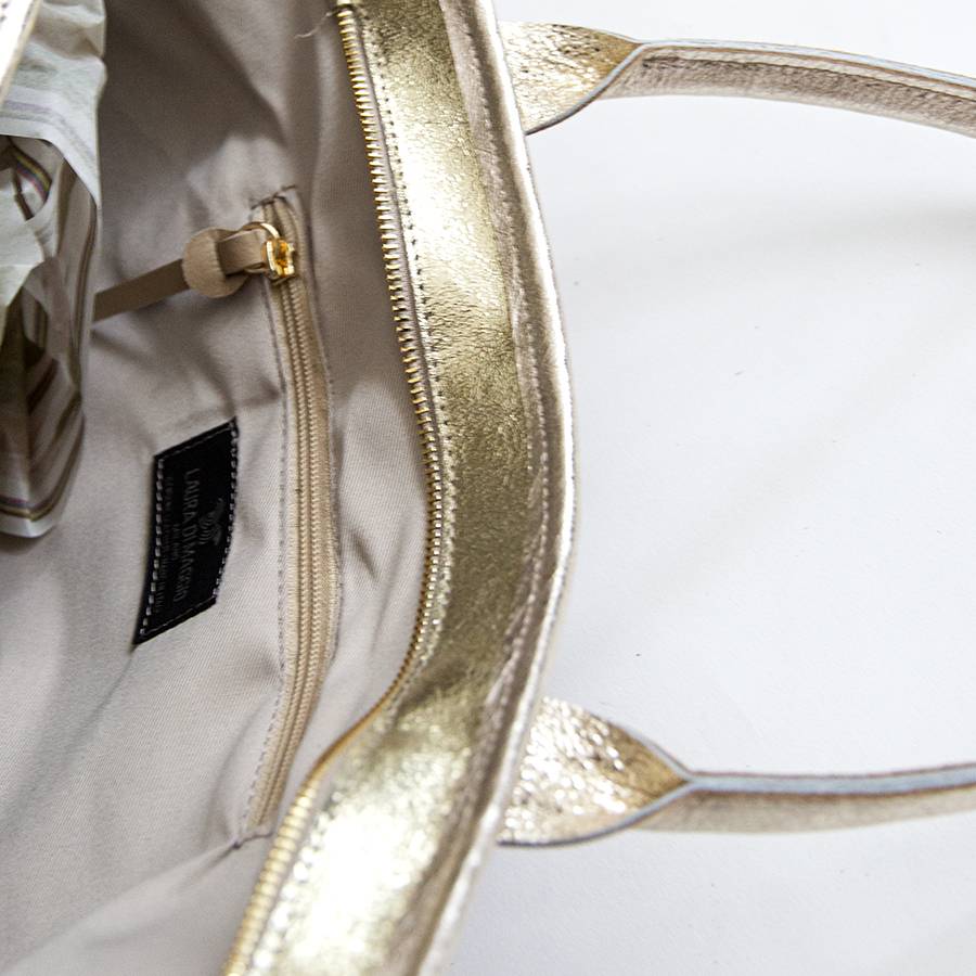 Laura Di Maggio ALTEA – shopping in pelle stampa chiodo bronzo Fino Al -60%