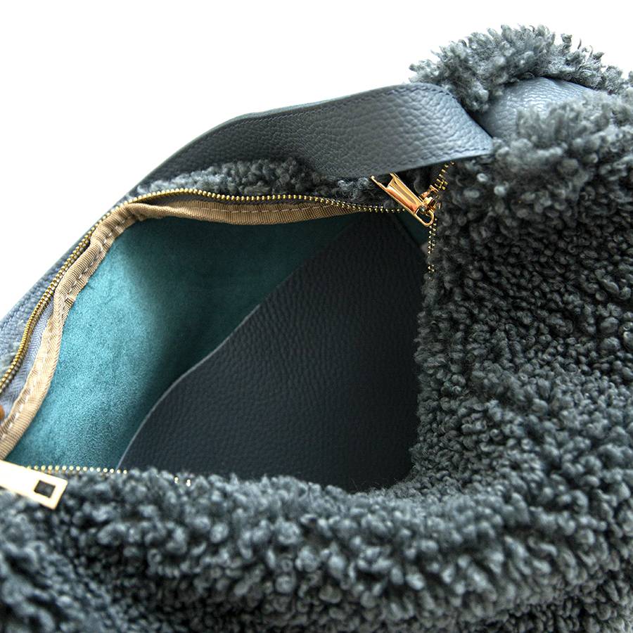 Laura Di Maggio BOUCLE’ – sacca in pelle e pelliccia ecologica avio Online