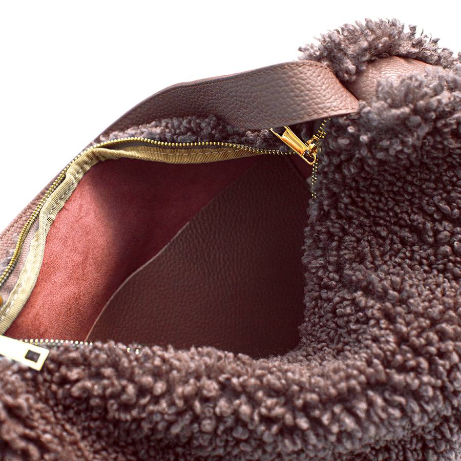 Laura Di Maggio BOUCLE’ – sacca in pelle e pelliccia ecologica rosa Outlet