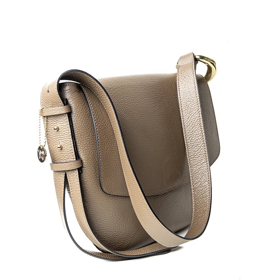 Laura Di Maggio ZELDA – borsa a spalla in pelle taupe Pezzi Unici