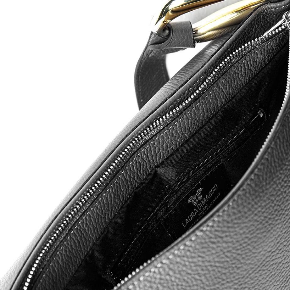 Laura Di Maggio ZELDA – borsa a spalla in pelle nera Soddisfazione Garantita