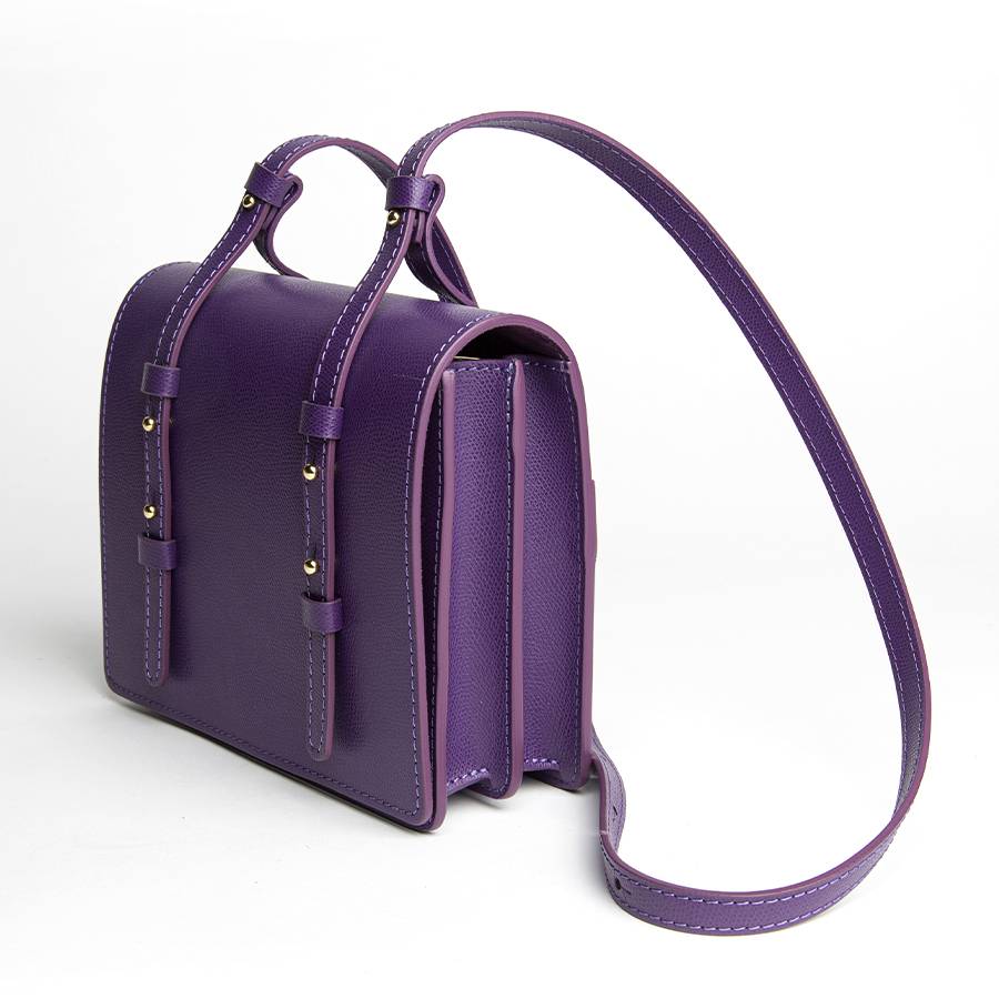 Laura Di Maggio LEA – Postina in pelle saffiano viola Convenienza