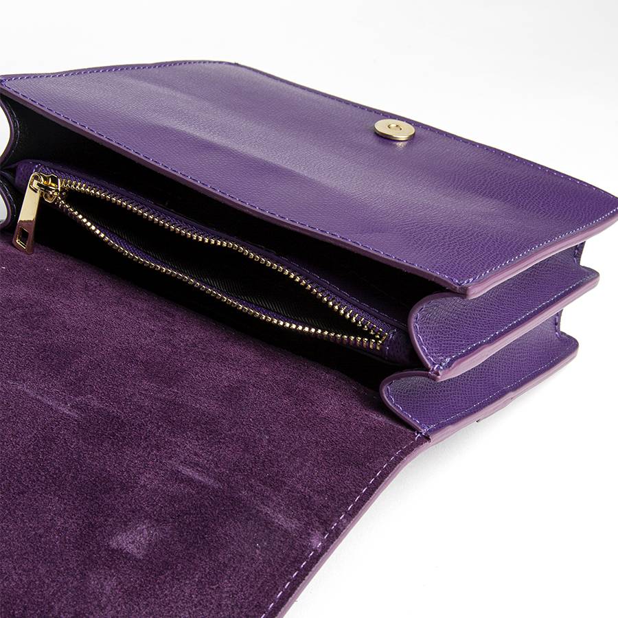 Laura Di Maggio LEA – Postina in pelle saffiano viola Convenienza