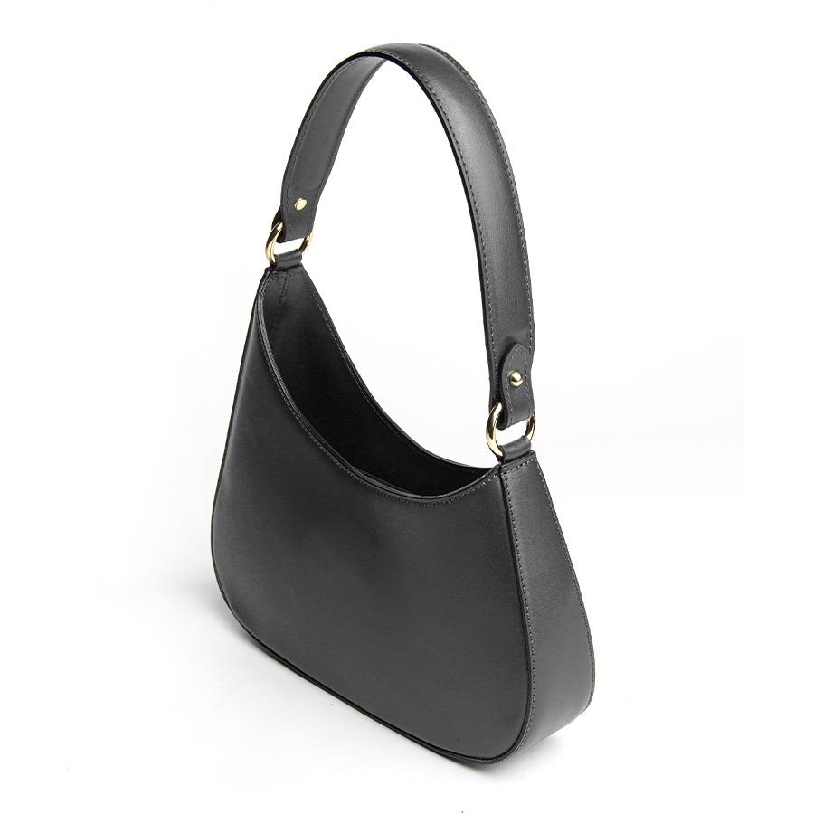 Laura Di Maggio EDI – borsa Hobo in pelle elegant nero Presa