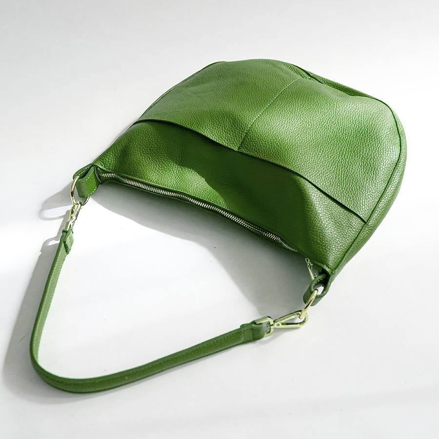 Laura Di Maggio LOREN – Sacca con tasche in pelle verde aloe Economico
