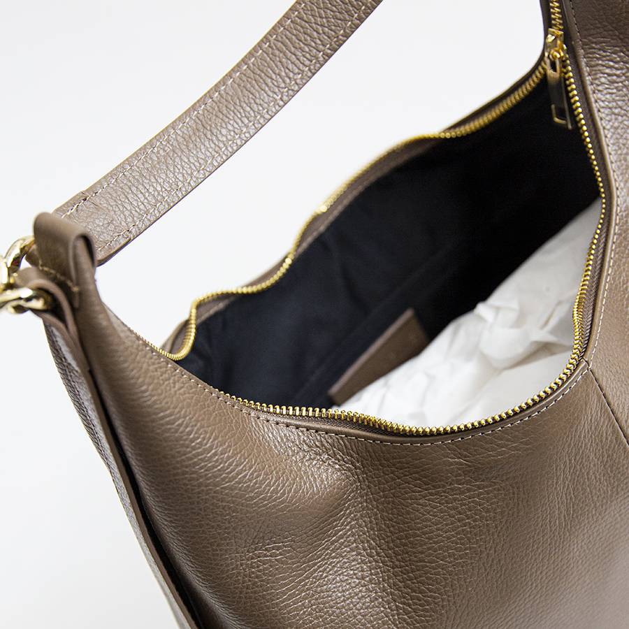 Laura Di Maggio SIDNEY – Sacca in pelle taupe Promozione