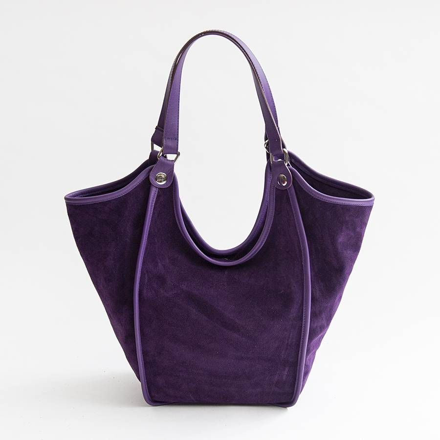 Laura Di Maggio CLEA – Sacca in camoscio e pelle viola Lightning offer