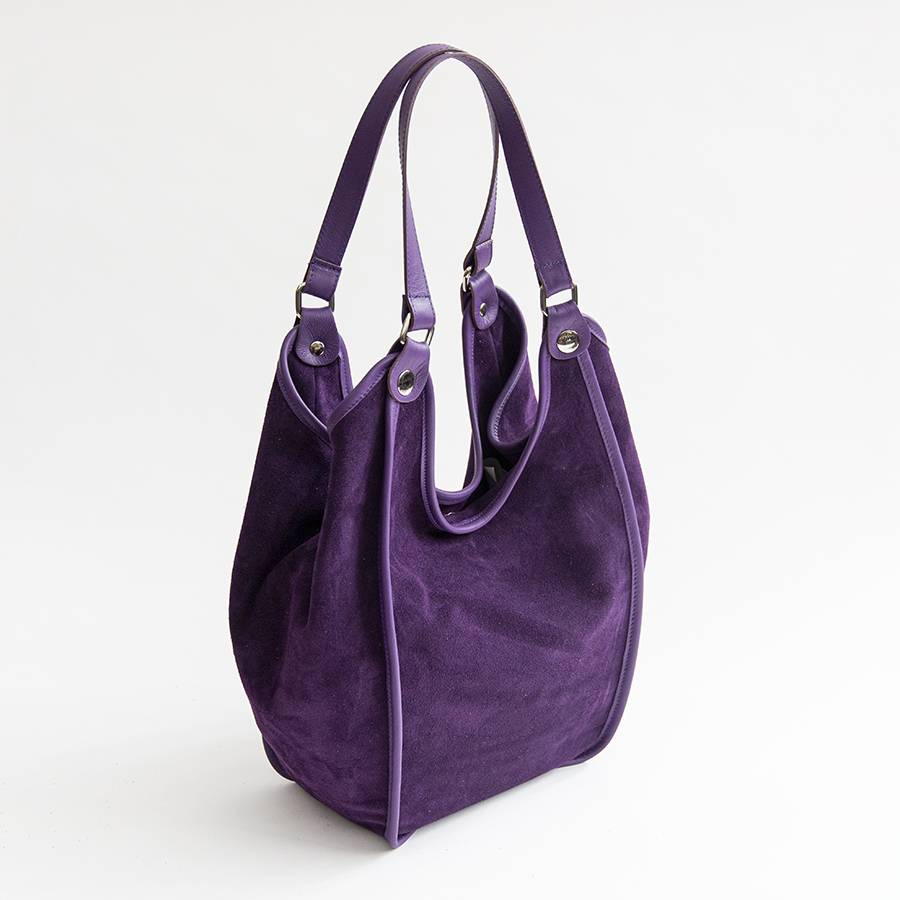 Laura Di Maggio CLEA – Sacca in camoscio e pelle viola Lightning offer