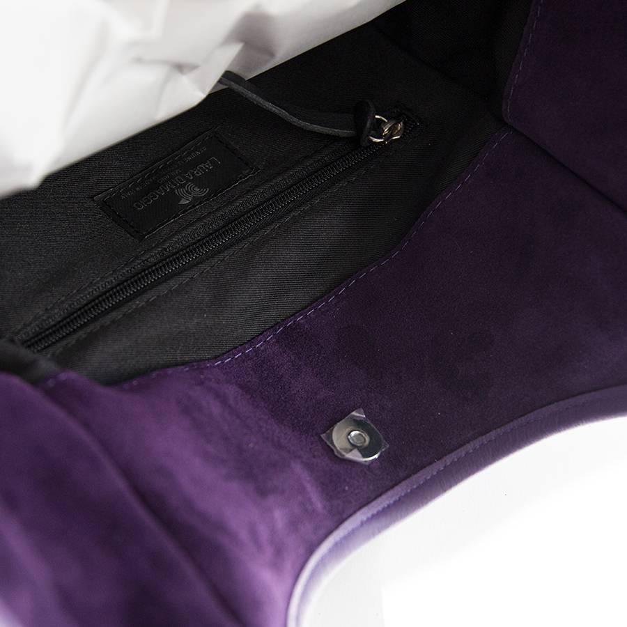Laura Di Maggio CLEA – Sacca in camoscio e pelle viola Lightning offer