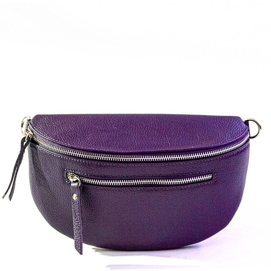 Laura Di Maggio MARSUPIO in pelle dollaro viola Offerta speciale della fabbrica