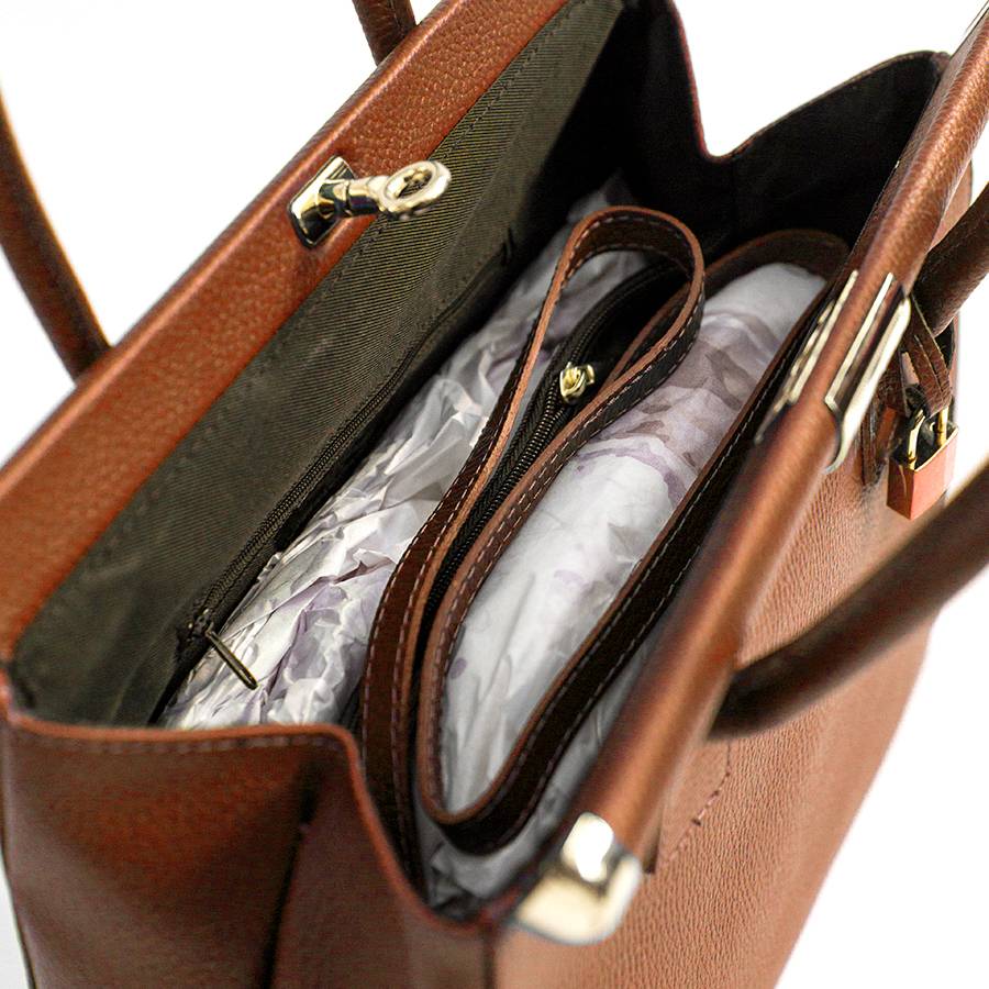 Laura Di Maggio DOCTOR – bauletto in pelle dollaro cuoio Discount Store per i nuovi prodotti