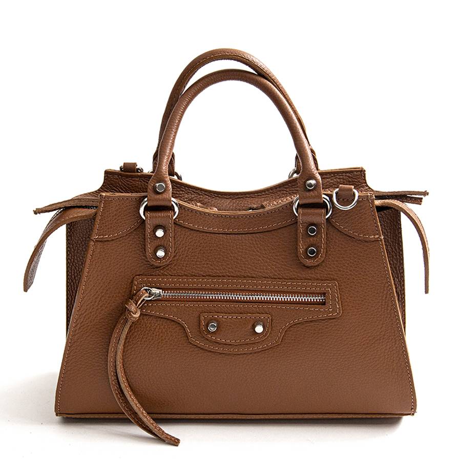 Laura Di Maggio BARCELLONA – bauletto in pelle cuoio Super sconto