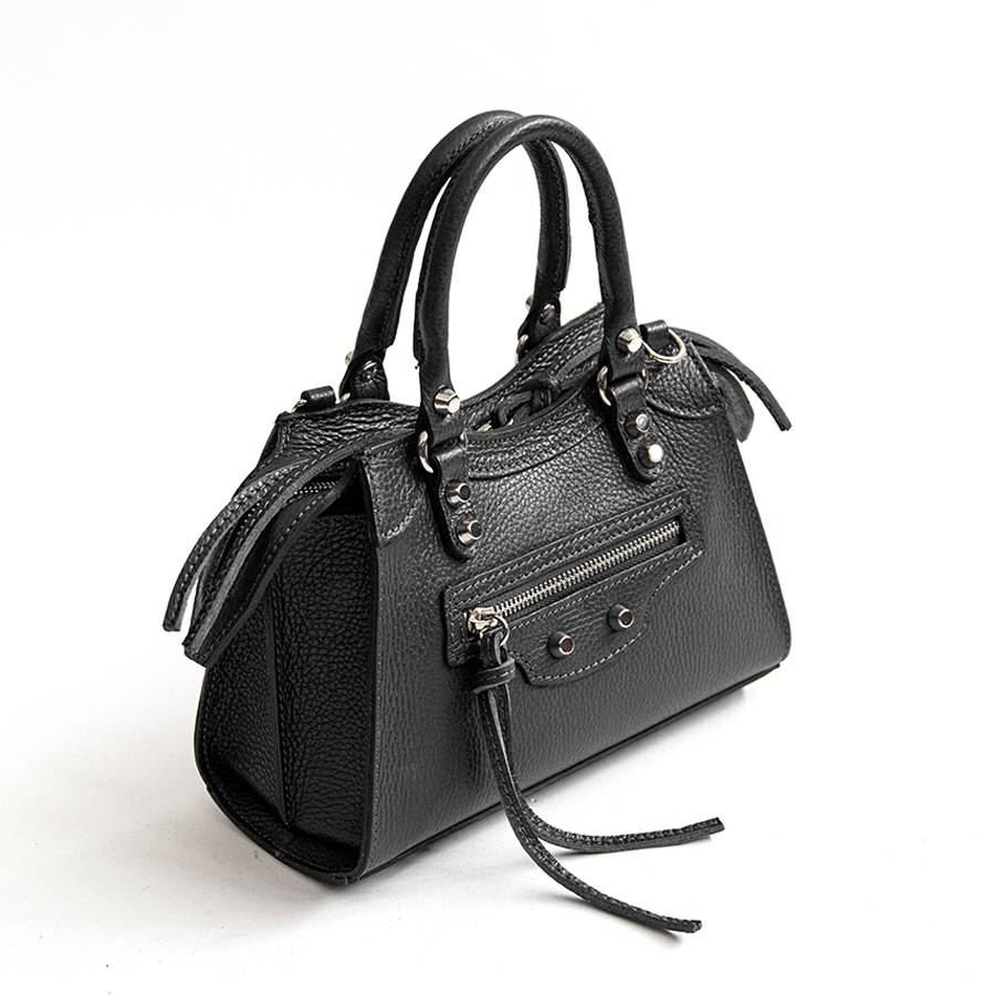Laura Di Maggio BARCELLONA SMALL – bauletto in pelle nero Trasporto libero internazionale