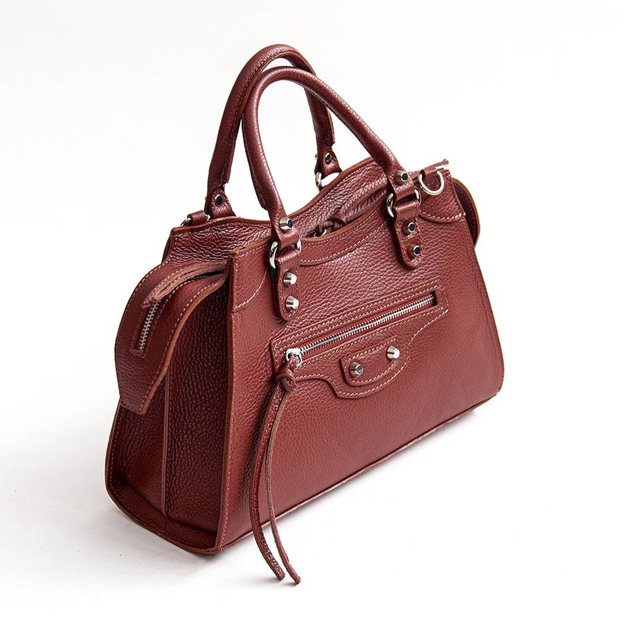 Laura Di Maggio BARCELLONA – bauletto in pelle rubino Officina