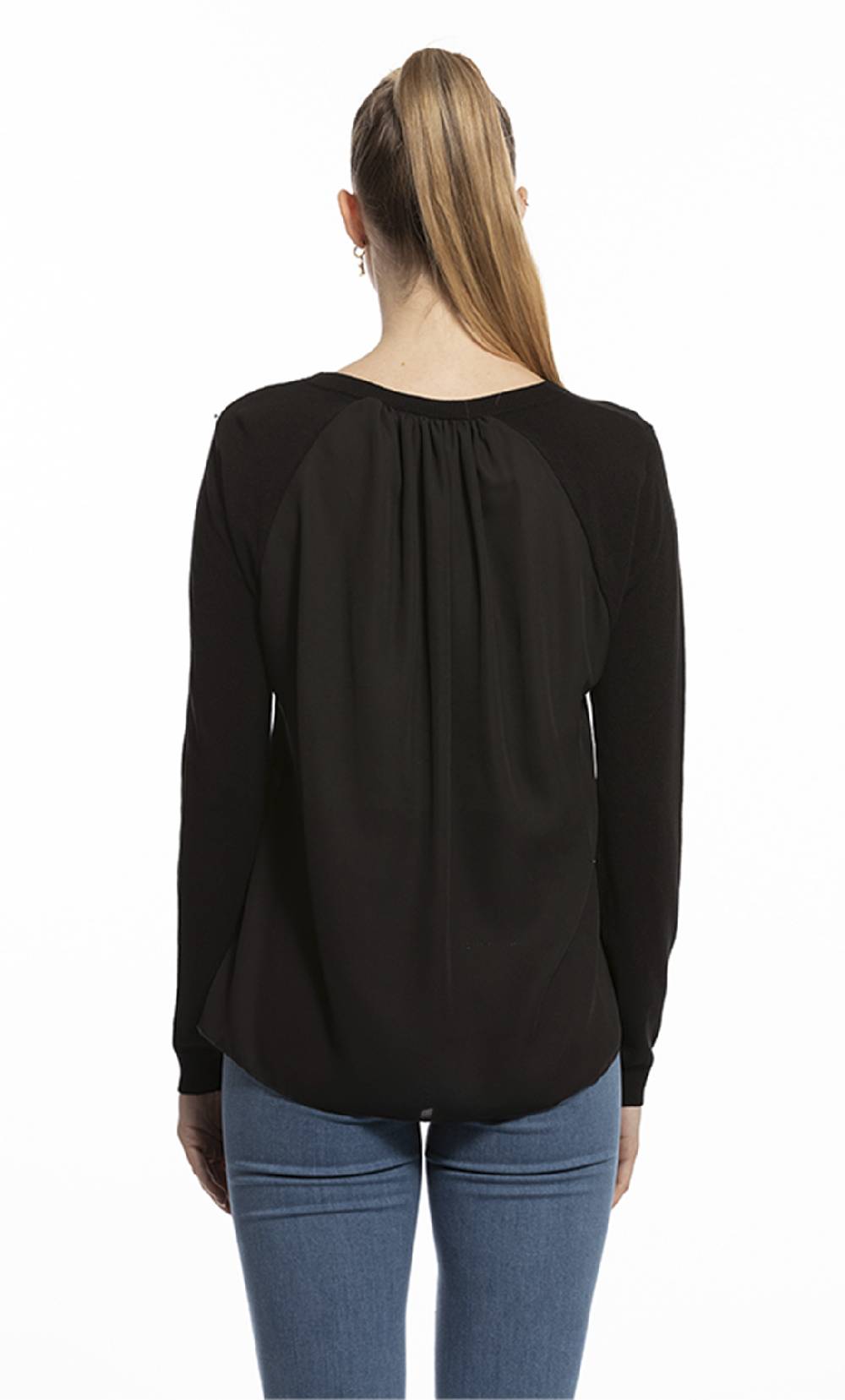Koralline MAGLIA CON GEORGETTE DIETRO Italia