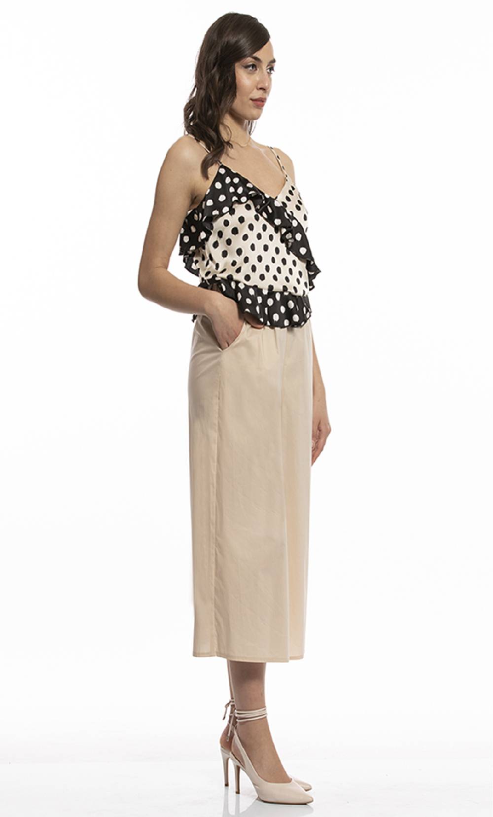 Koralline GONNA/PANTALONE IN POPELINE Spedizione Gratuita