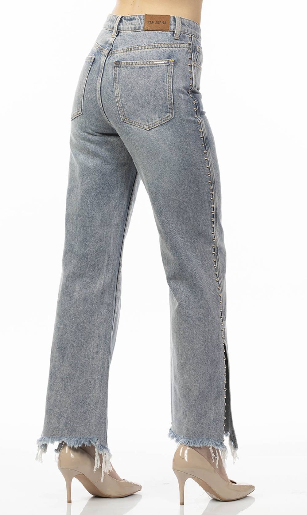 Koralline JEANS CON BORCHIE Negozi Online