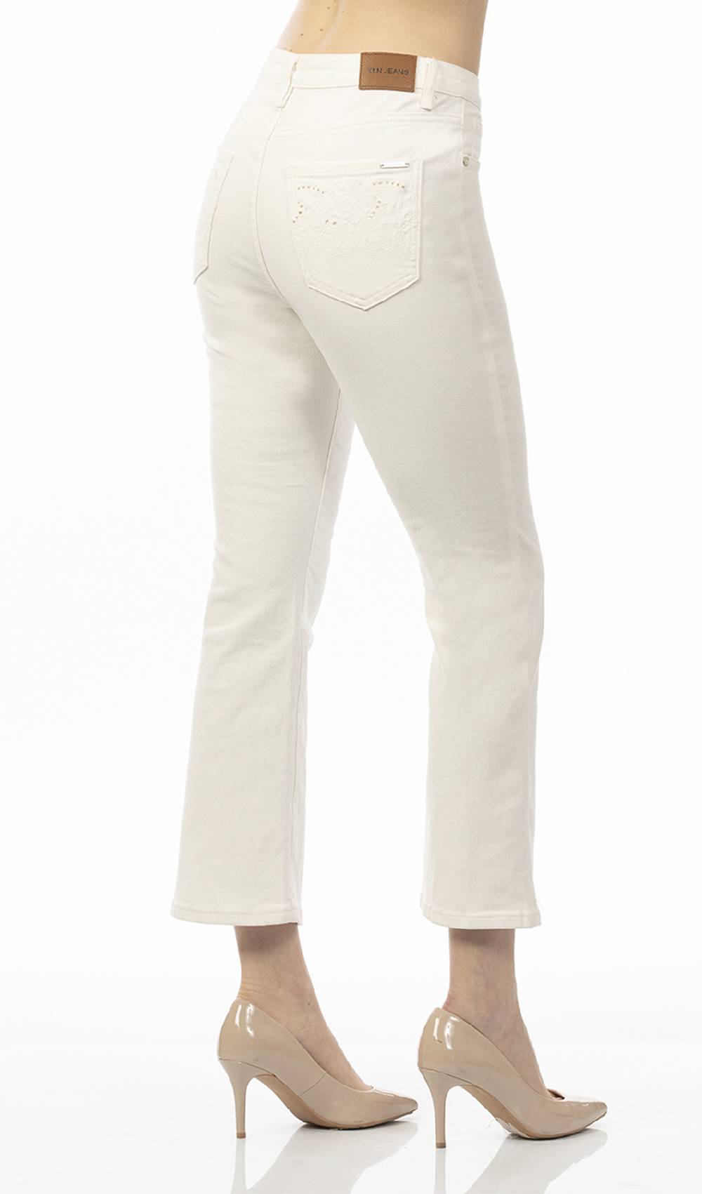 Koralline JEANS IN DENIM COLORATO Sottocosto