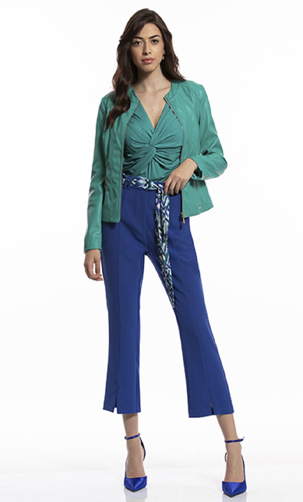 Koralline PANTALONE CON FUSCIACCA IN TESSUTO STAMPATO 2025