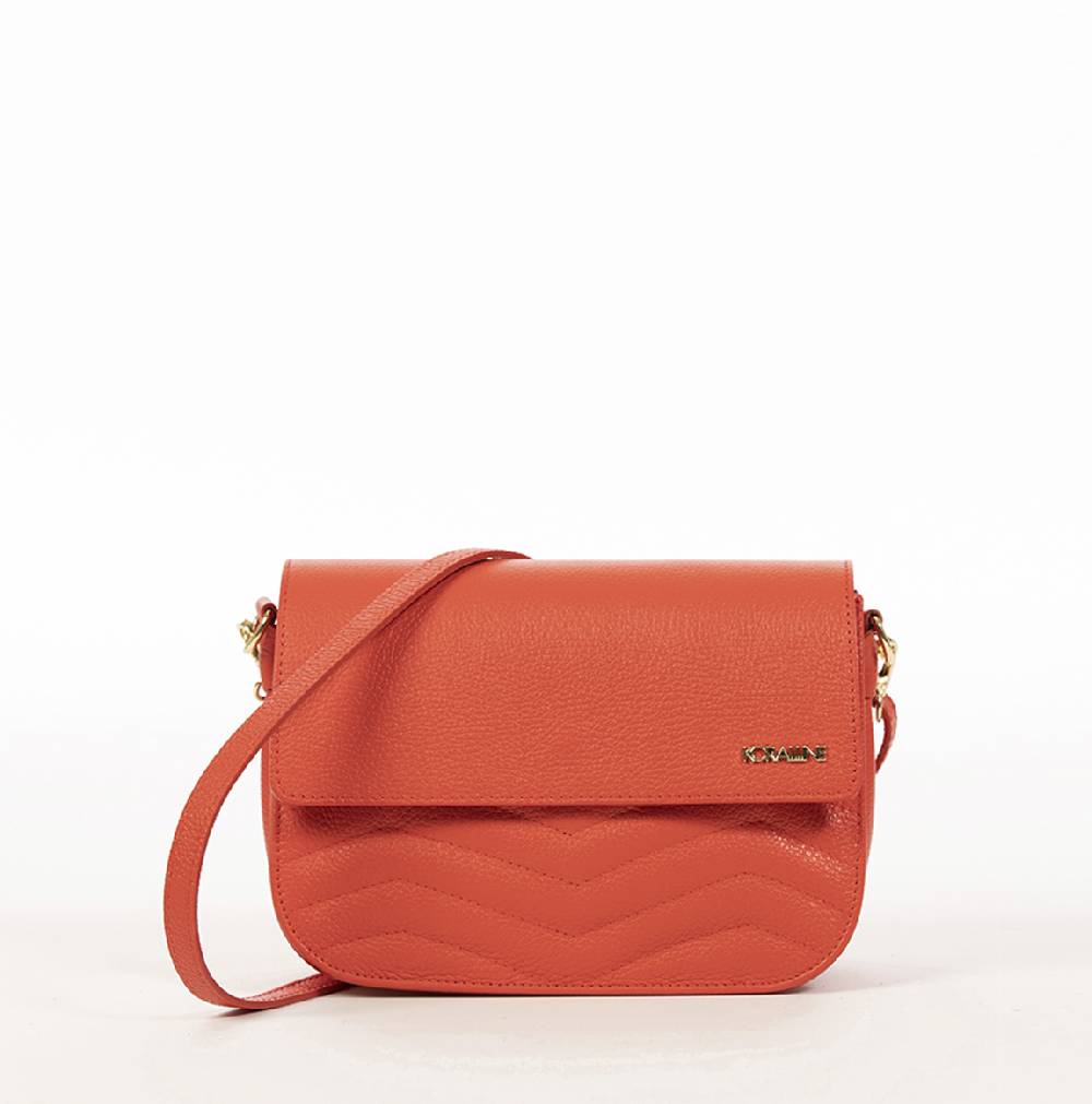 Koralline BORSA TRACOLLA IN PELLE TRAPUNTATA Consegna Veloce
