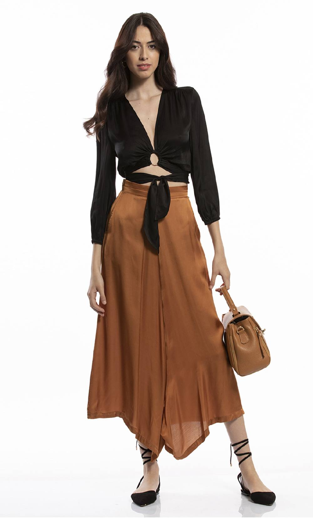 Koralline BAULETTO IN PELLE CON ZIP LATERALE Presa