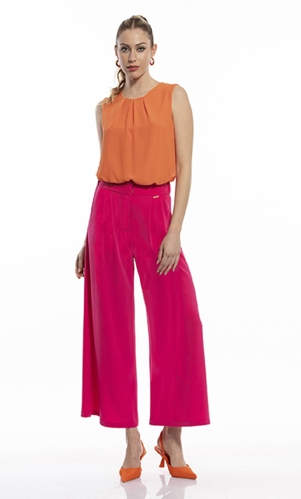 Koralline PANTALONI FLUIDI CROP Negozio
