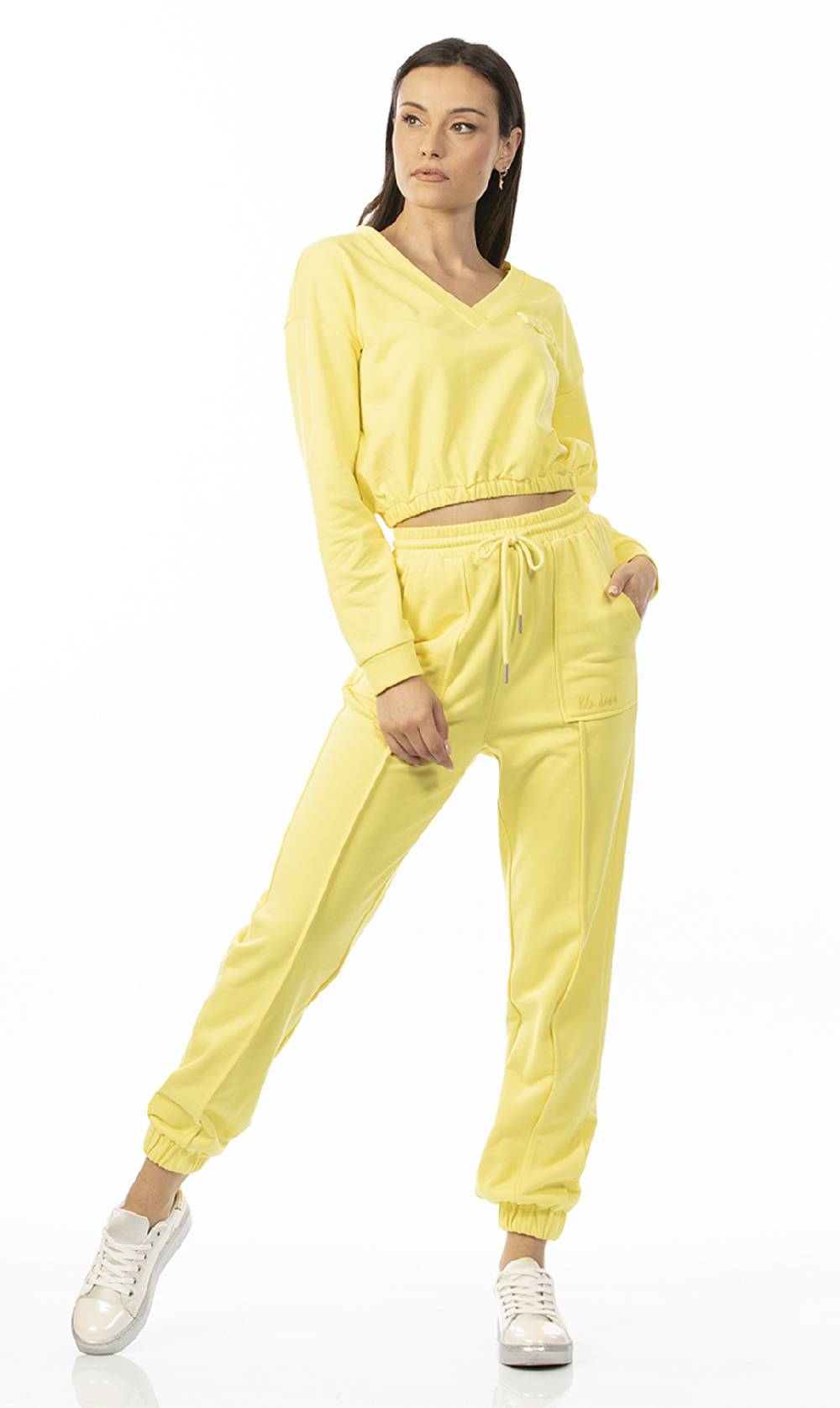 Koralline PANTALONE IN FELPA CON POLSINO Sottocosto